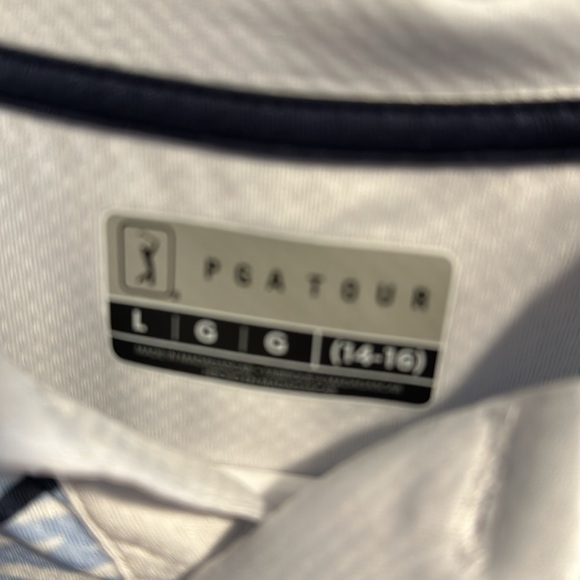 New large 14-16 boys pga tour golf shirt. Outgrew - Picture 4 of 4